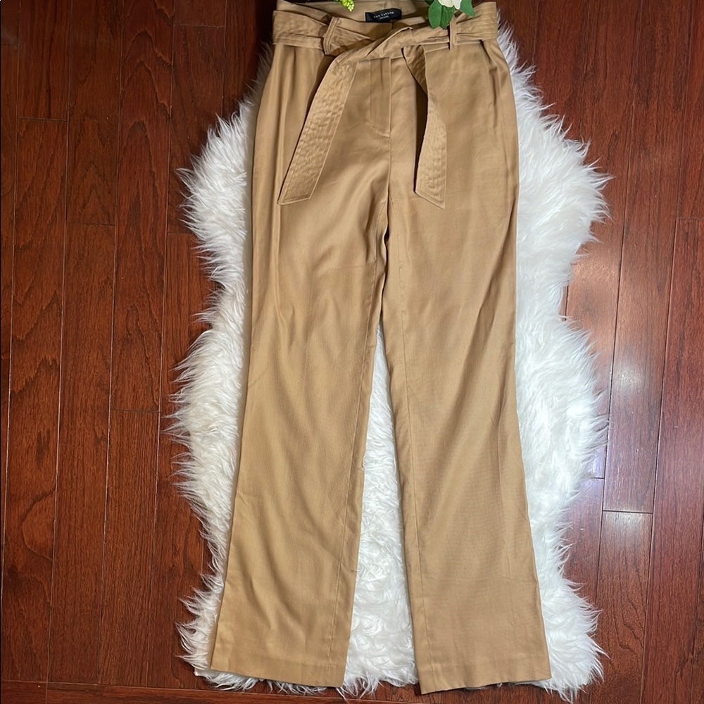 Ann Taylor Tan Trousers with Belt - Picture 2 of 13